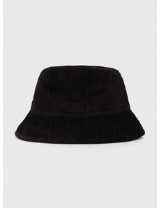 Manšestrový klobouok AllSaints černá barva, bavlněný