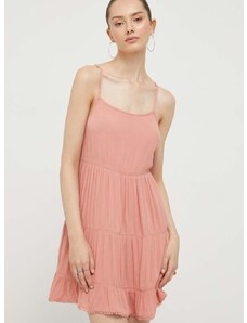 Šaty Superdry růžová barva, mini