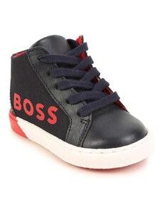 Dětské sneakers boty BOSS tmavomodrá barva