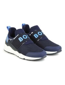 Dětské sneakers boty BOSS tmavomodrá barva