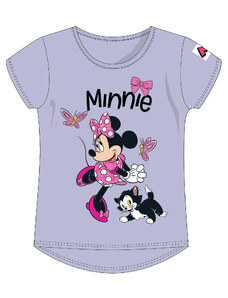 Dětské bavlněné tričko Minnie Mouse Disney - fialové
