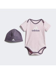 Adidas Dárková sada Essentials Big Logo Bodysuit and Beanie Kids