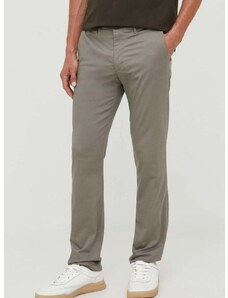 Kalhoty Tommy Hilfiger Denton pánské, šedá barva, ve střihu chinos