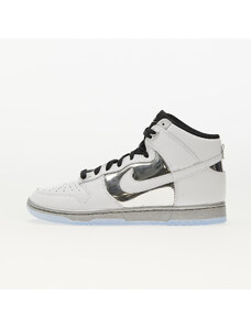 Nike W Dunk High SE White/ White - Mettalic Silver