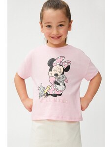 Koton Baby Girl Licensed Cotton Minnie Mouse T-Shirt 3smg10164ak