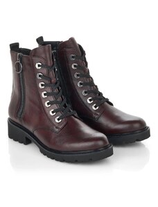 Dámské kožené kotníkové boty Remonte D8671-35 červená