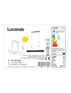 Lucande Lucande - LED Stmívatelný lustr na lanku EBBA 5xLED/5W/230V LW0323