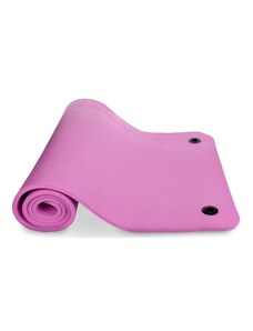 SEDCO Karimatka na cvičení NBR YOGA MAT 185x80x1 cm s otvory na zavěšení růžová