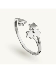 SilveAmo Stříbrný prsten Čtyři hvězdy - průměr 16