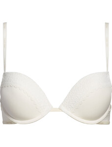 Dámská podprsenka Plunge Push-Up Bra Flirty 000QF5145E101 slonovinová - Calvin Klein