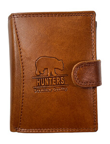 Hunters kožená peněženka hnědá KHT300L