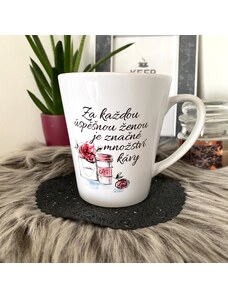 ihrnek.cz Hrnek na latte Za každou úspěšnou ženou je značné množství kávy