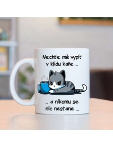 ihrnek.cz Hrnek Nechte mě vypít v klidu kafe... - Kocourek