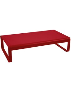 Makově červený červený hliníkový zahradní konferenční stolek Fermob Bellevie 138 x 80 cm