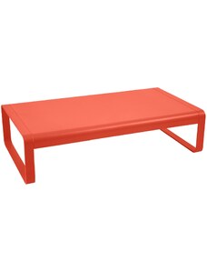 Oranžový hliníkový zahradní konferenční stolek Fermob Bellevie 138 x 80 cm