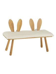 Dřevěná dětská lavice J-line Bunny 90 cm