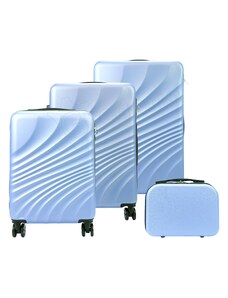 Cestovní kufr Gregorio - světle modrý vel.L