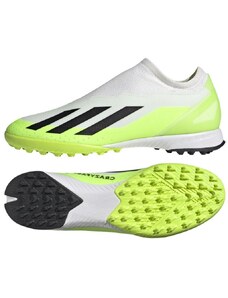 Pánské kopačky turfy Adidas X Crazyfast.3 LL TF bílo-zelené velikost 45 1/3