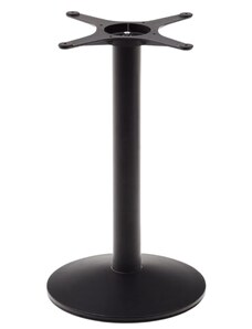 Menší černá kovová podnož k barovému stolu Kave Home Esilda 72 cm