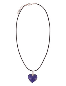 Fashion Jewellery Náhrdelník s přívěskem - srdíčko lila