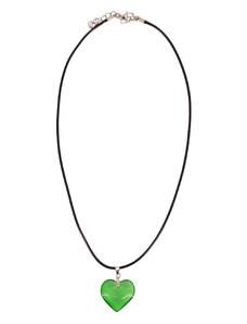 Fashion Jewellery Náhrdelník s přívěskem - srdíčko green
