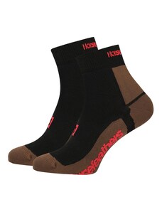Horsefeathers Technické funkční ponožky Cadence - black/ermine
