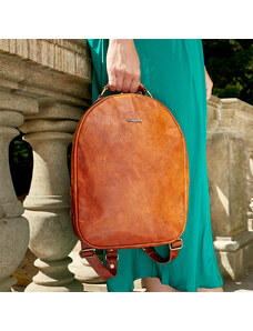 Bagind Maley - Dámský kožený batoh hnědý, ruční výroba, český design