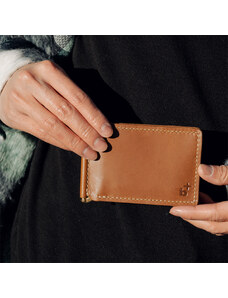 Bagind Klipy - ručně vyrobená pánská peněženka z hnědé hovězí kůže., ruční výroba, český design