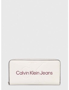 Peněženka Calvin Klein Jeans bílá barva, K60K607634