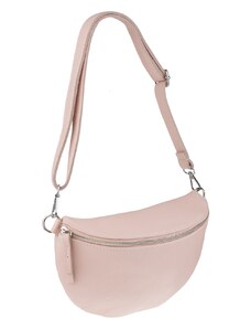 NovaKabelka.cz Kožená kabelka crossbody Reni Grande Rosa Chiara růžová