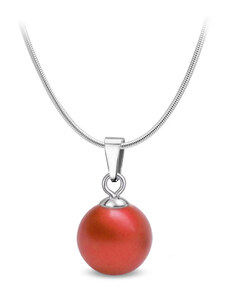 Jewellis ČR Jewellis ocelový perlový náhrdelník s perlou Swarovski - Iridescent Rouge
