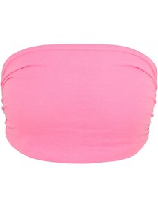 URBAN CLASSICS Ladies Neon Bandeau Top - neonpink