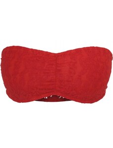 URBAN CLASSICS Ladies Laces Bandeau - red