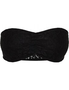 Černá dámská podprsenka Urban Classics Laces Bandeau