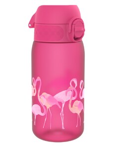Dětská láhev na vodu ion8 One Touch Flamingos, 400 ml