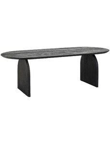Černý dřevěný jídelní stůl Richmond Hudson 200 x 100 cm