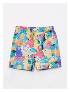 LC Waikiki Boys Beach Shorts with Elastic Waist, Patterned Pattern