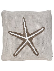 Šedý bavlněný dětský polštář Quax Starfish 30 x 30 cm