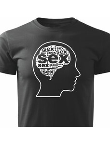 STRIKER Pánské tričko mozek sex
