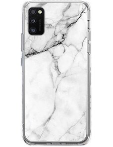 WOZINSKY Wozinsky Marble silikónové pouzdro pro Samsung Galaxy A41 bílá