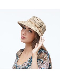 KRUMLOVANKA Letní dámský klobouk z hrubé mořské trávy 0931
