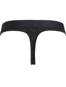 Dámská tanga Lace Thong Intrinsic 000QF7287EUB1 černá - Calvin Klein
