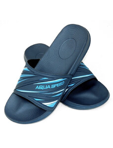 AQUA SPEED Plavecká obuv do bazénu Idaho Navy Blue/Blue Pattern 10