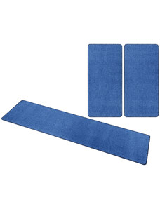 Hanse Home Collection koberce Kobercová sada Nasty 101153 Blau - 3 díly: 70x140 cm (2x), 70x240 cm (1x) cm