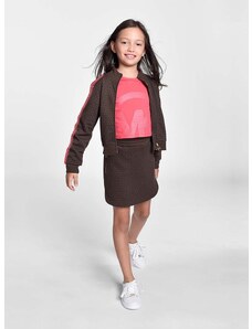 Dětská sukně Michael Kors hnědá barva, mini