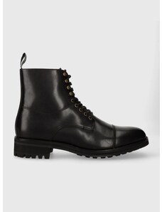 Kožené boty Polo Ralph Lauren Bryson Boot pánské, černá barva, 812754384003