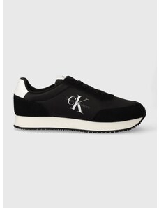 Sneakers boty Calvin Klein Jeans RETRO RUNNER SU-NY MONO černá barva, YM0YM00746