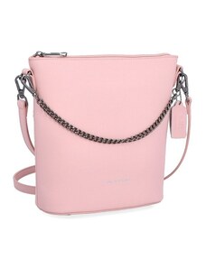 Elegantní kabelka s řetízkovým popruhem Famito NB0041 růžová