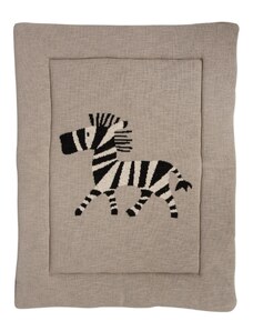Béžová hrací deka Quax Zebra 93 x 73 cm