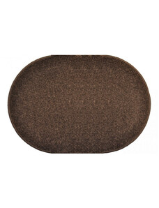 Vopi koberce Kusový koberec Eton hnědý ovál - 57x120 cm